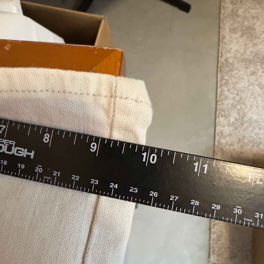 Signature by Levi Strauss Jeans Women 14 W32 Beige Straight Leg Baggy Minimalist - Picture 6 of 6
